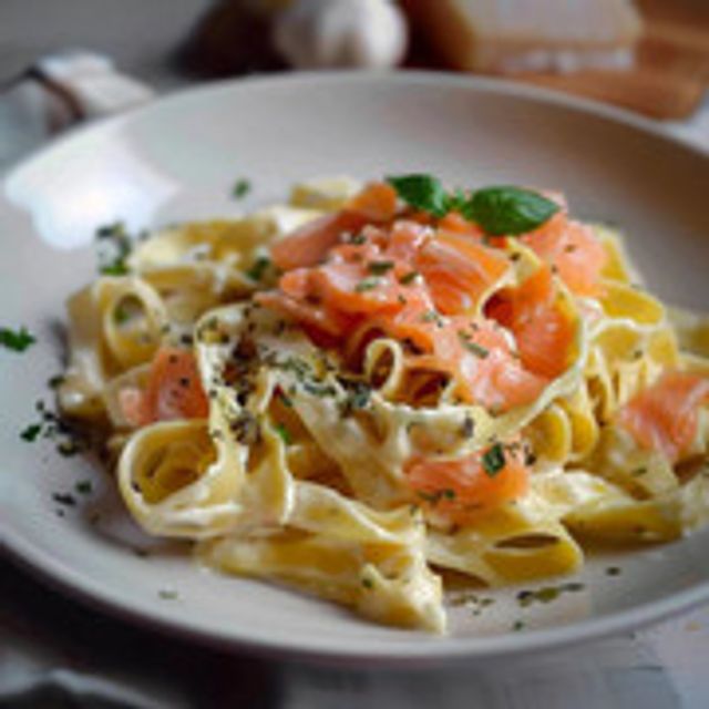 Tagliatelle Al Salmone