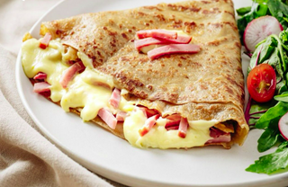 Crêpe jambon-fromage