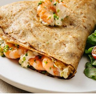 Crêpe aux gambas